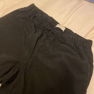 aritzia drawstring waistband dress pants
